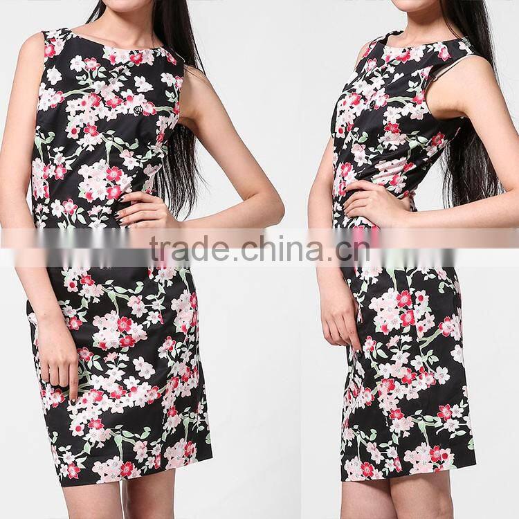 Fashion latest women dresses sexy summer bodycon printed one piece dress latest