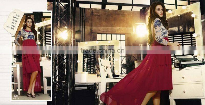 Grey color on embroidery design Bliss Charm Designer Kurtis