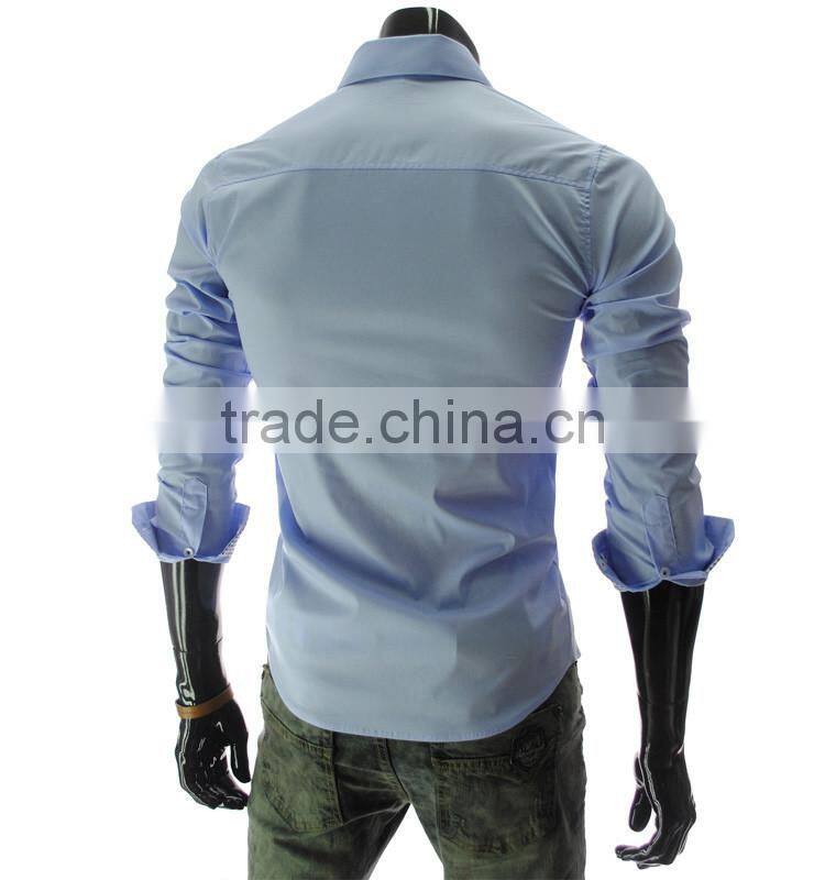 New style slim fit 100% cotton plain fashion t shirt for man