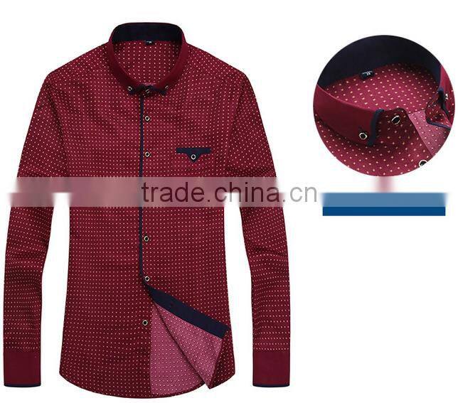 Alibaba China gold supplier OEM high quality T/C,CVC, Cotton long sleeve men dress shirt with competitive price for men