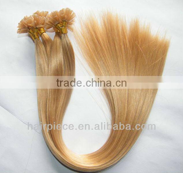 Factory Frice Nail Hair Extension Tangle Free No shedding Brazilian Human Hair Pre bonded U Tip Hair