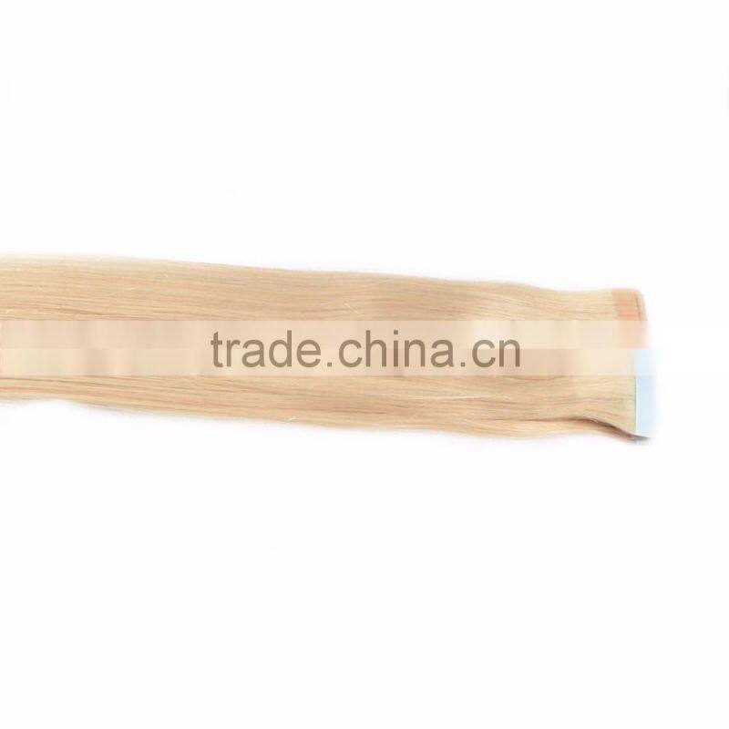 Alibaba China most popular wholesale tape hair extension , remy hair
