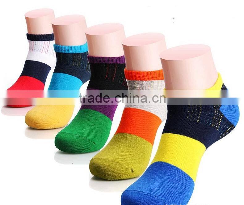 2017 TOP QUALITY wholesale customized custom cotton Men ankle socks Men's low cut socks
