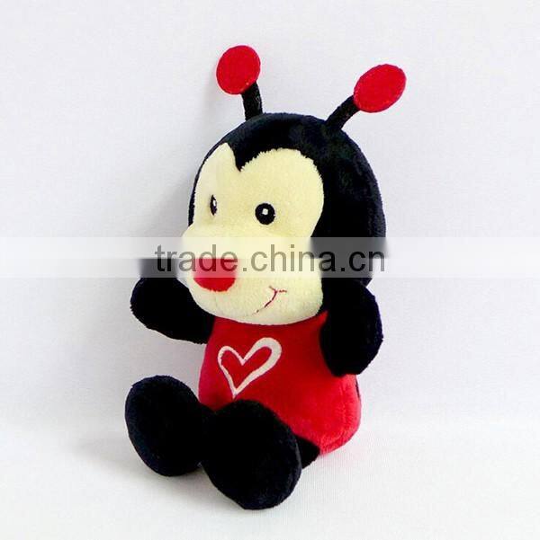 Custom logo plush toys fancy cute ladybug plush toys