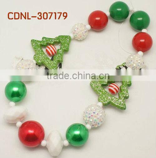 2014 X' mas Bubblegum Bead Necklace