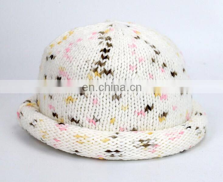 Fasionable new style bucket women men winter warm dome knitting beanie hat