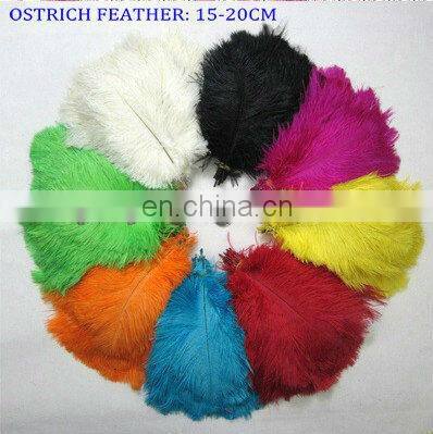 25-30cm Colorful Ostrich Feather For Wedding Dress 2014