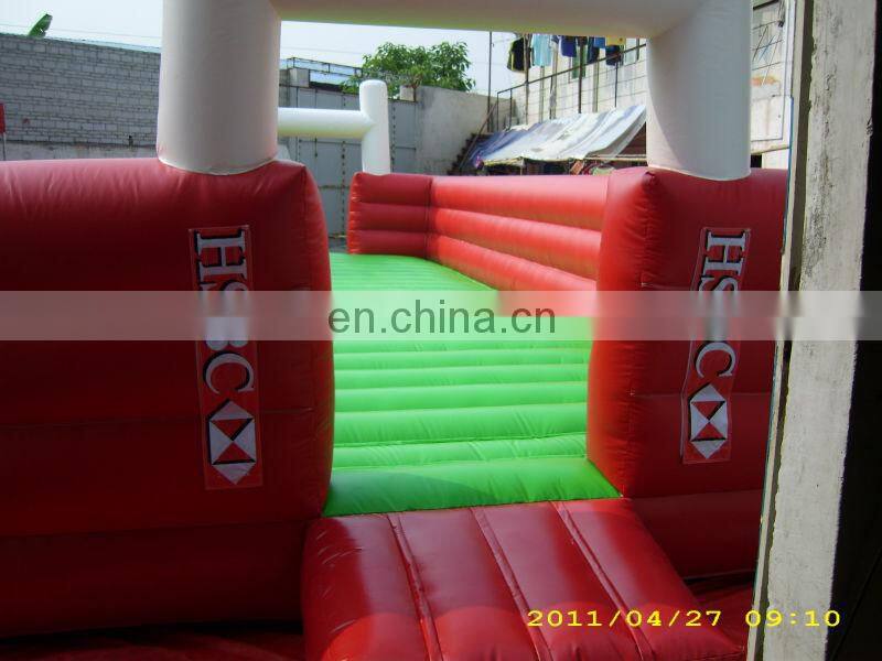 inflatable soap soccer field