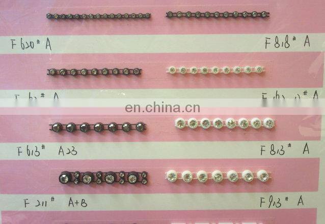 SS8 Plastic ab crystal rhinestone trimming for garments