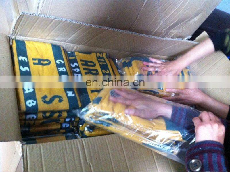 Custom knitted 100% acrylic knitted infinity lace knit scarf