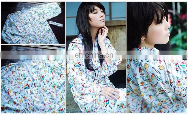 Chinavictor Summer Wear 100% Cotton Hot Sex Girl Adult Free Size Japan Bathrobes