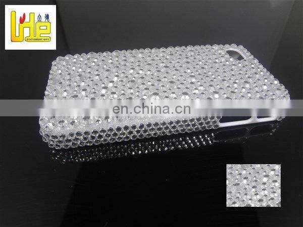 shining crystal iphone 5 gold stickers