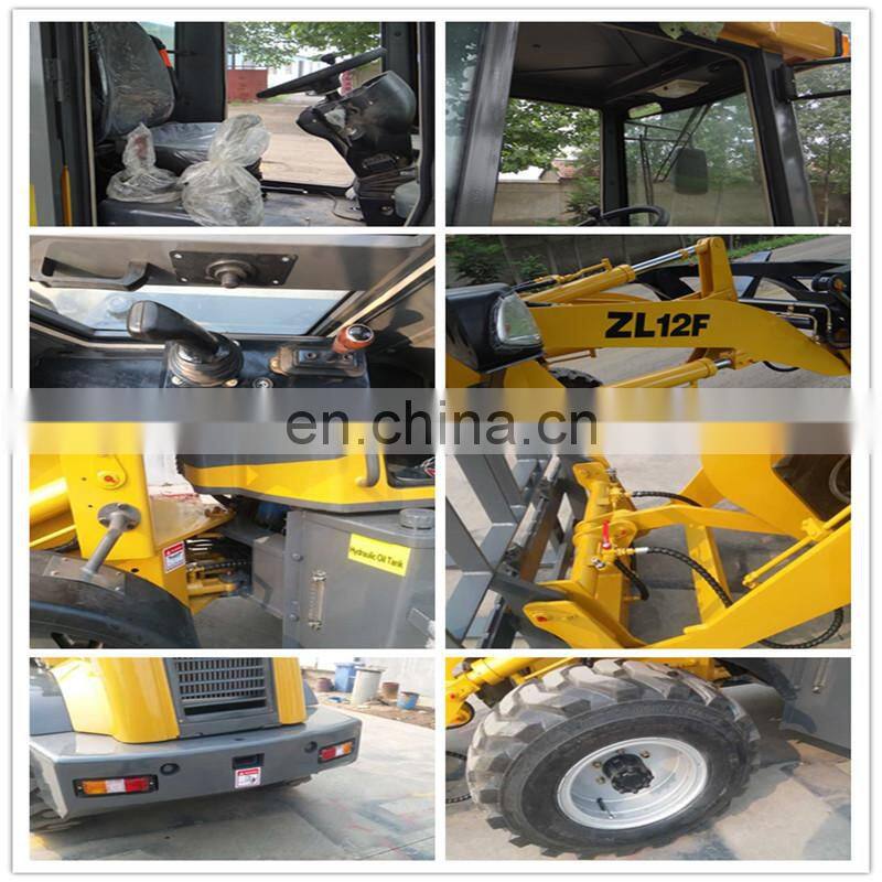 cheap wheel loader ZL12F mini wheel loader for sale