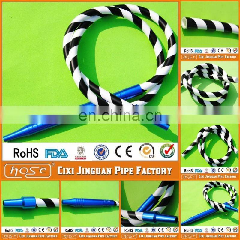 11x17mm Non-Toxic Double Color Durable Aluminum Smoking Pipe Wholesale Hookah Hose / Silicone Hose Shisha Silicone Hookah Hose