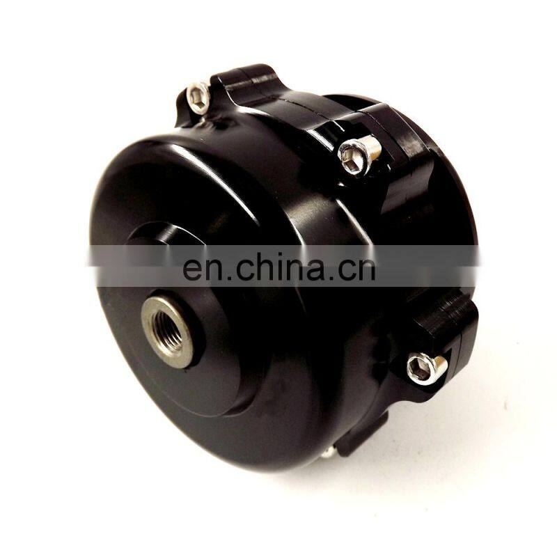 50MM BOV TURBO UNIVERSAL BILLET ALUMINUM BLOW OFF VALVE SPRING + FLANGE BLACK NEW