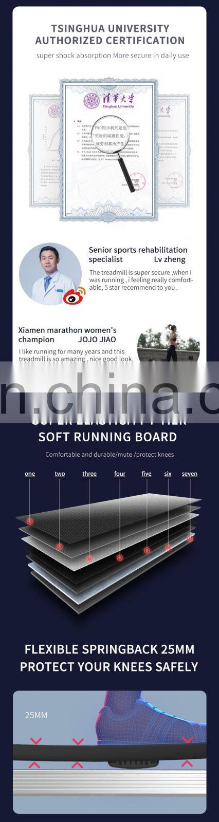 YPOO New for 2020 super shock absorption home use mini electric foldable running machine best treadmill