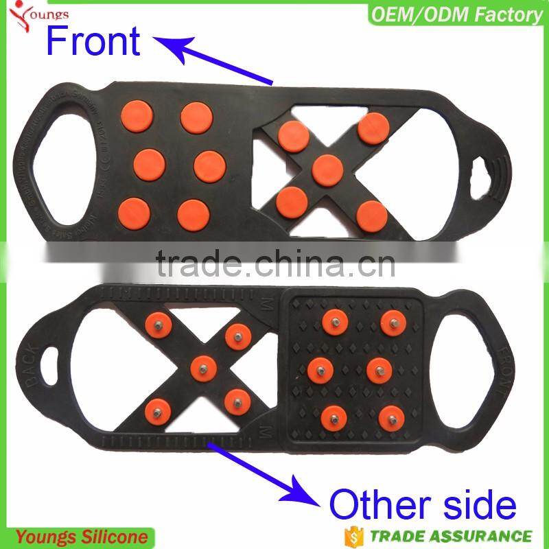 2016 winter spikes shoe snow protectors silicone anti-slip ice cleats ice shoes spike