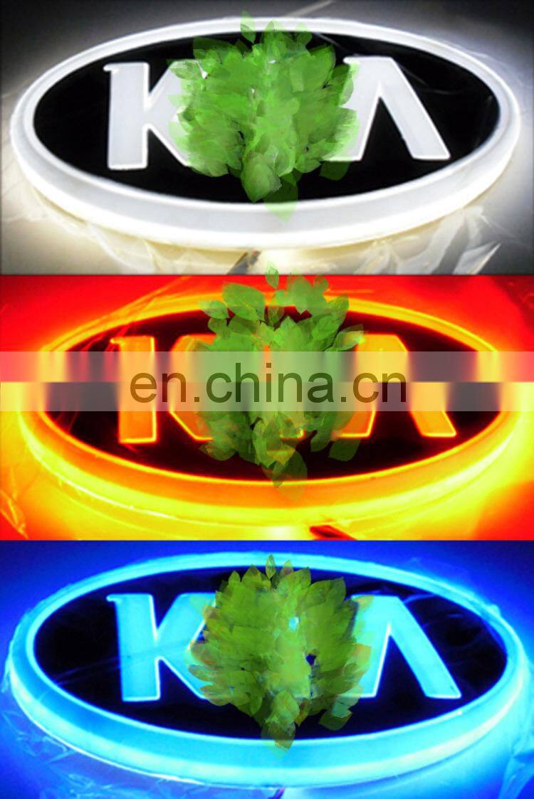 Illuminated LED Light front grille rear grille Car Badges Auto Emblems Logo