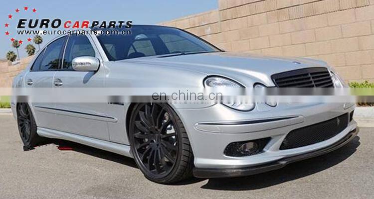 W211 front lip fit for E-class W211 2006-2009year E63 style carbon fiber E63 front spoiler for w211