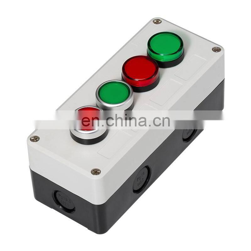 Waterproof Switch Box Plastic Starting Button Switch Box Electrical Industrial Button Emergency Stop Switch Box