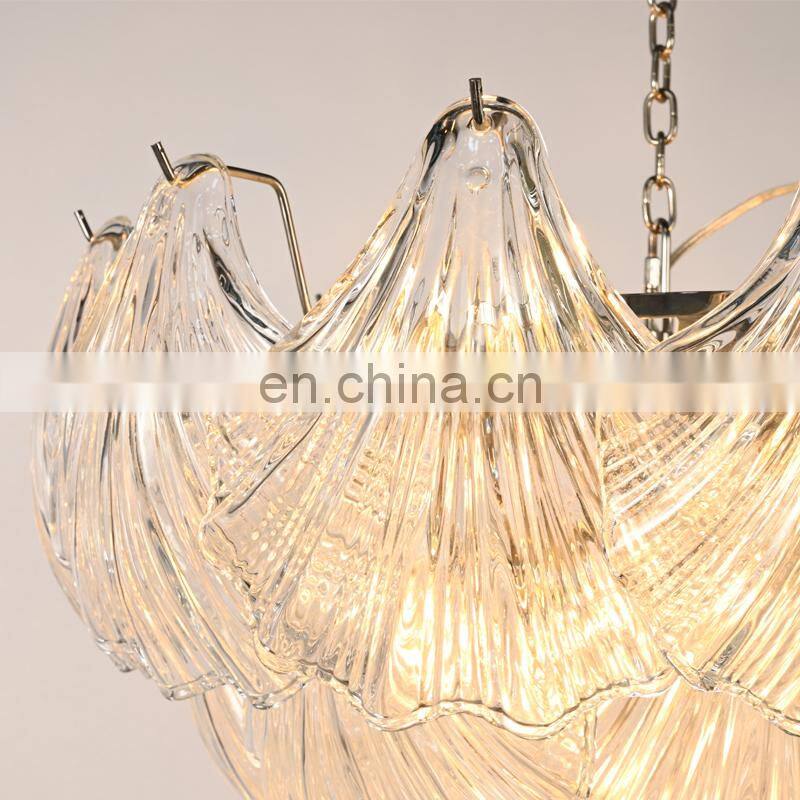 Crystal tears lamp fixed ceiling light in crystal glass shell
