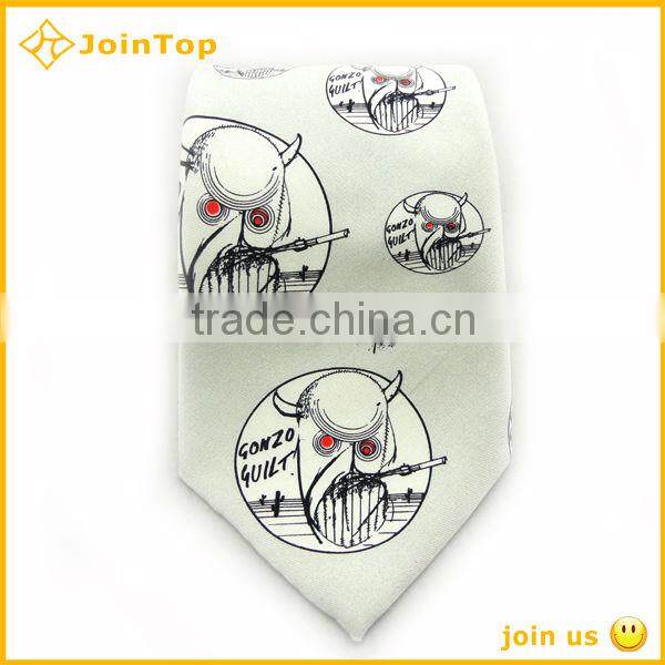Cheap cute funny cartoon necktie for student