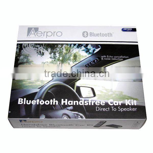 ABT810 hands-free car bluetooth kit with advanced noise reduction and echo cancellation for better sound quality