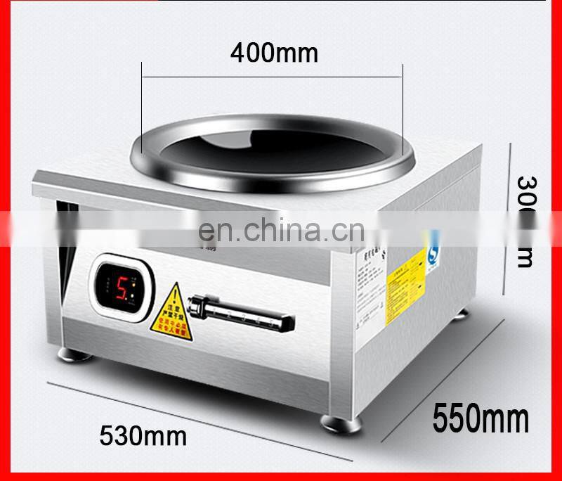 Commercial Induction Cooker High Power 15KW Double Burner Three-phase Electric Concave Surface Canteen Big Pot Fierce Stove Sing