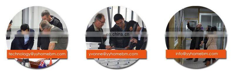 YY home awning window with fixed panel with double glazed for home use