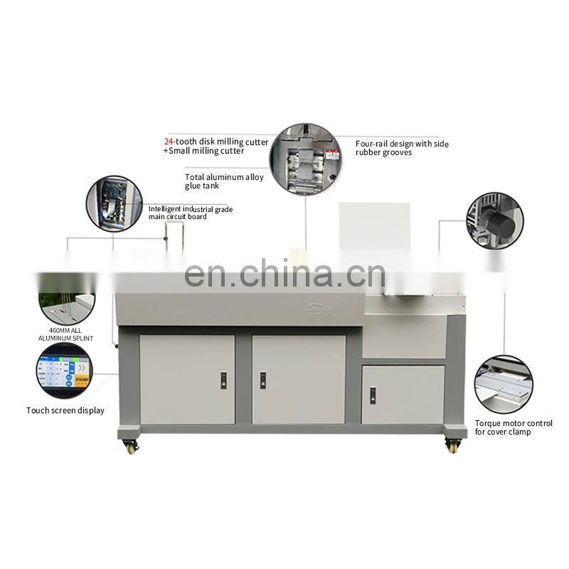 SPB-767HCA3 glue binding machine large format automatic intelligent wireless glue binder