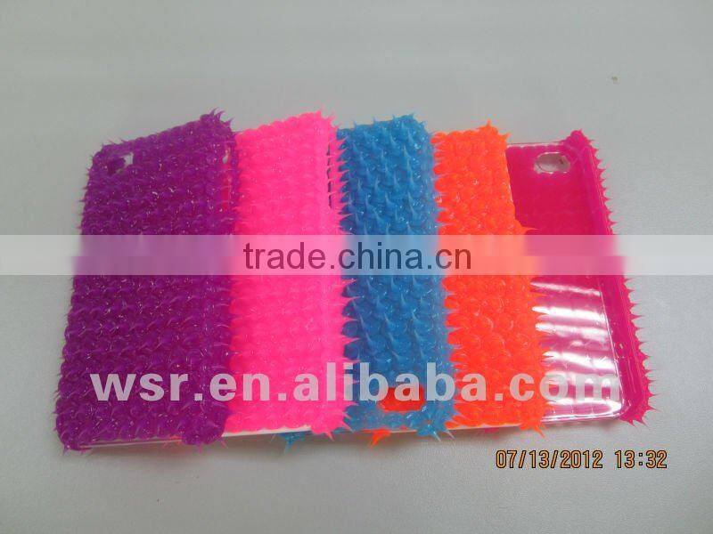 different colors hariy case for phone