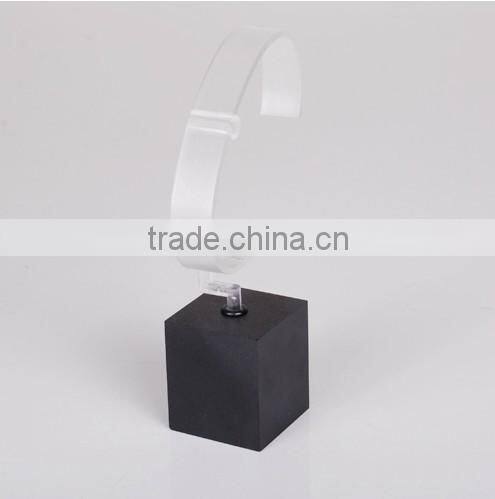 simple acrylic watch display,clear acrylic display,black acrylic watch display
