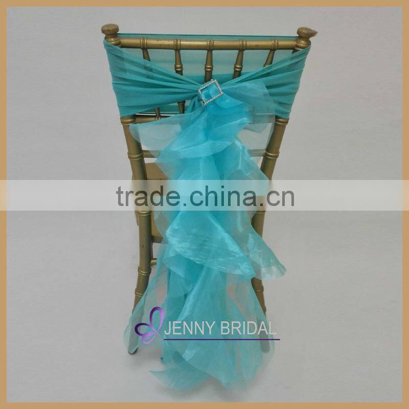 C186C jenny bridal fancy turquoise chiavari chair cover for wedding