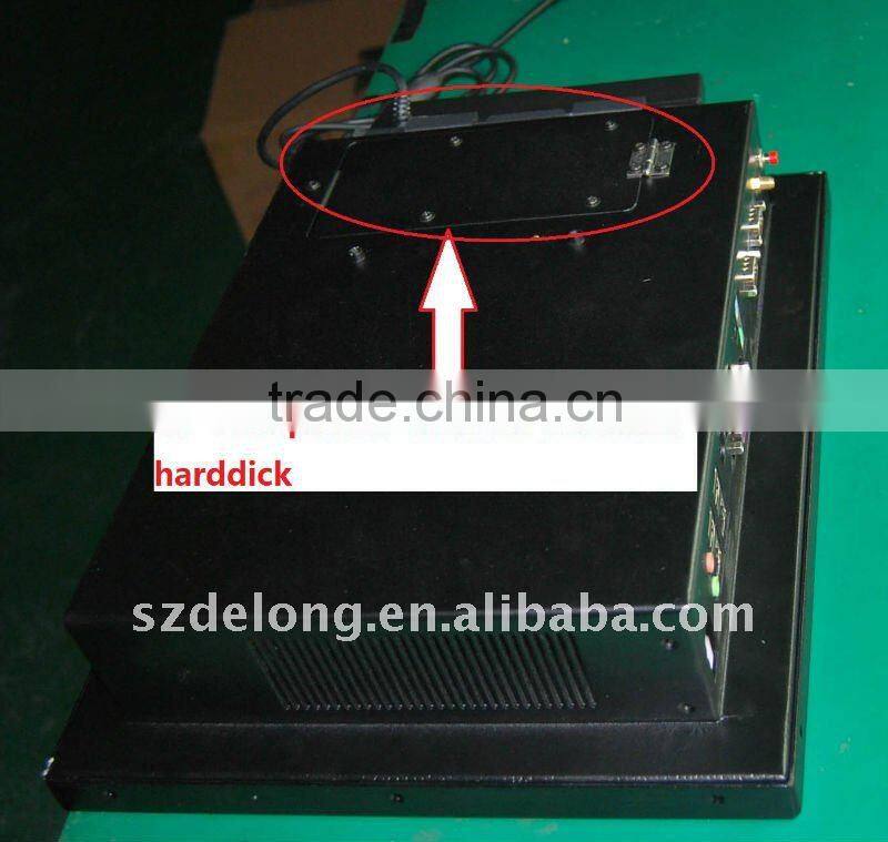 15" all in one stand alone with pos mount pc CPU: Intel Atom N270 (onboard) 1.6GHz support win7/xp