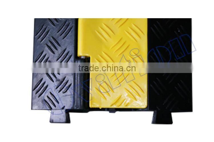 cable protector Yellow and black shell cover made of high strength PVC C-2 protector outdoor use from China factory