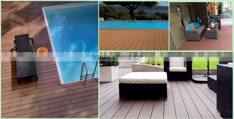 Anti-slip plastic wood flooring / decking timber tech WPC high quality good prices