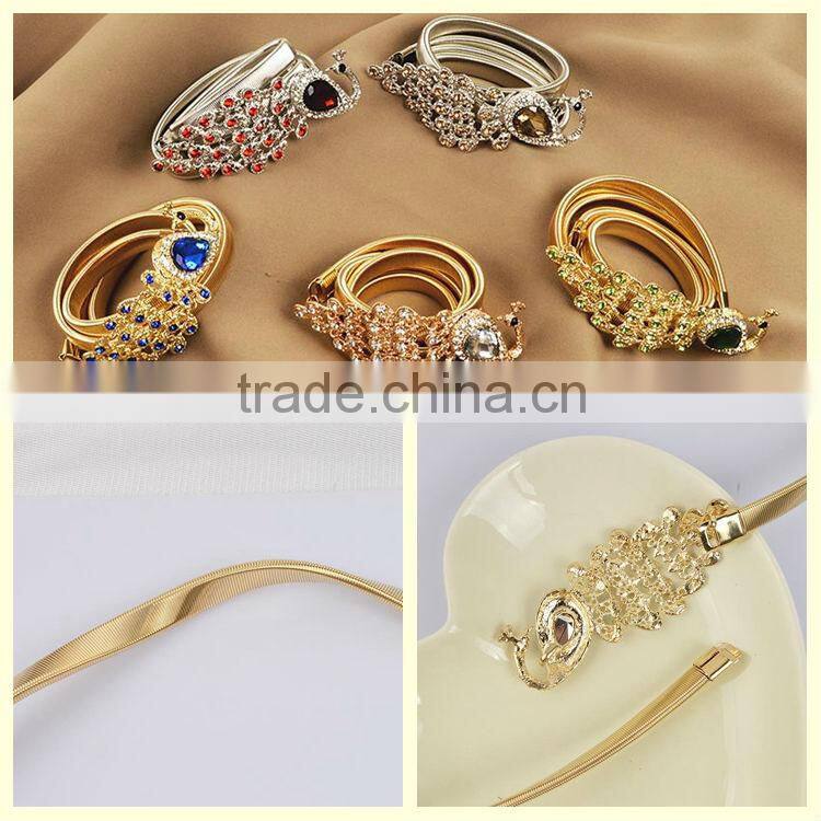 Wholesale jewelry manufacturer waist chains peacock belly chains