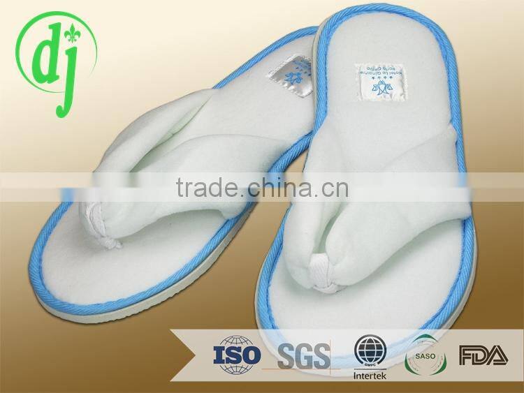 terry towelling fabric slippers fashion uniex print hotel slippers /warmer indoor slipper