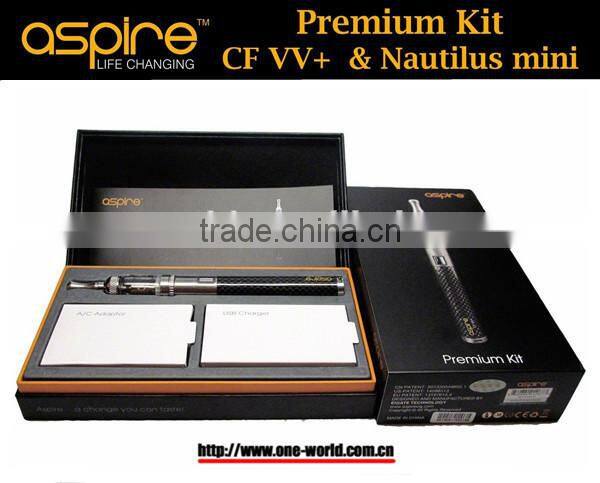 2014 Newly aspire starter kit , Aspire premium kit with aspire mini nautilus and cf vv+ 1000mah battery
