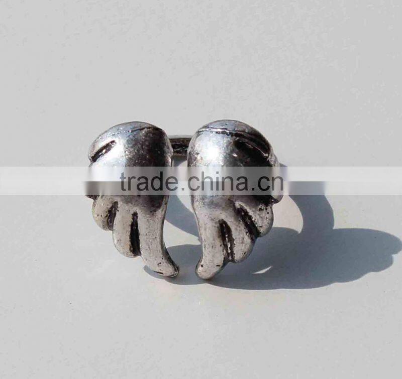 Engagement Ring, Clear Crystal Murano Glass Ring Fashion Jewelry Multi Funtional Button PTM0010