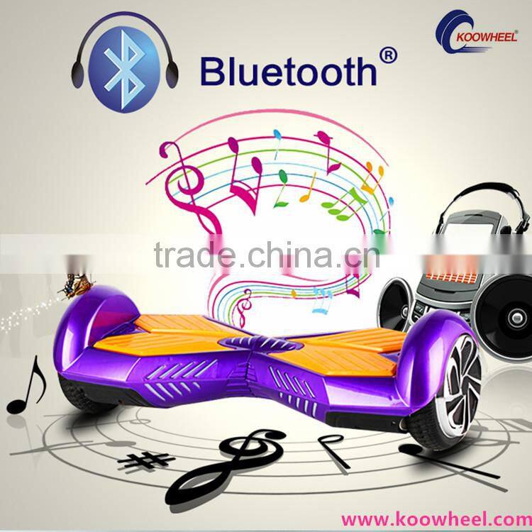 Bluetooth Music LED Lighting 2 Wheel Self Balancing Vehicle for Kids