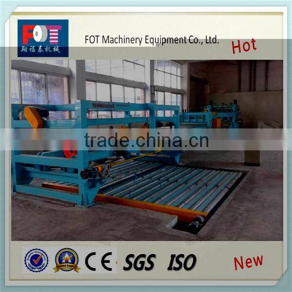 high speed flying shear steel coil cut to length line