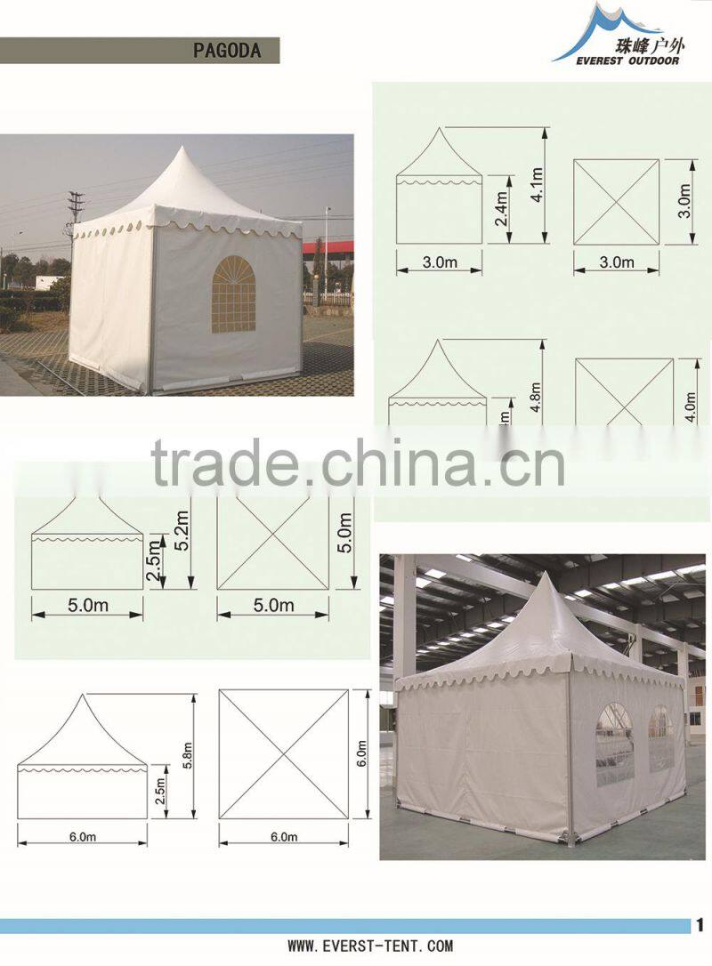 2015 low price normal style portable pagoda tent