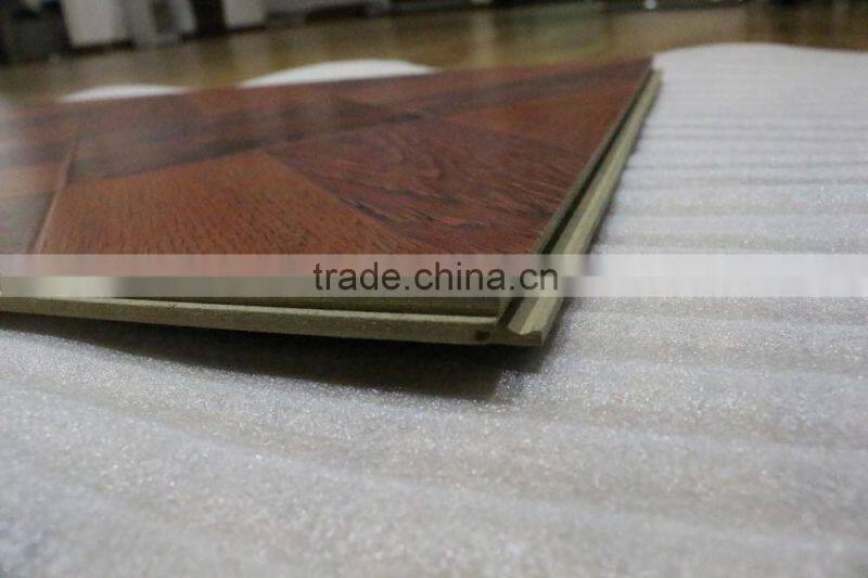 HDF laminate parquet flooring