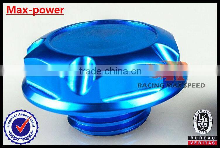 Brand new Suitable for Hyundai M33.6*4*60 aluninum Gredd* car auto fuel tank cap cover MP-CAP-02 blue