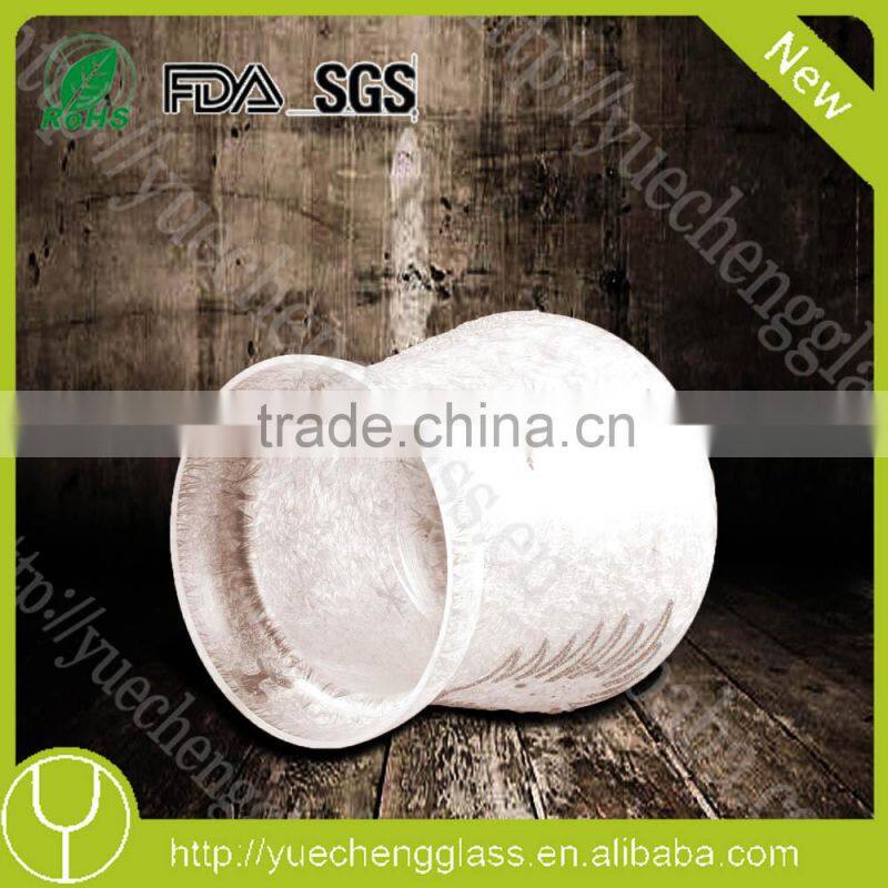 glass tear drop garden lantern candle holder