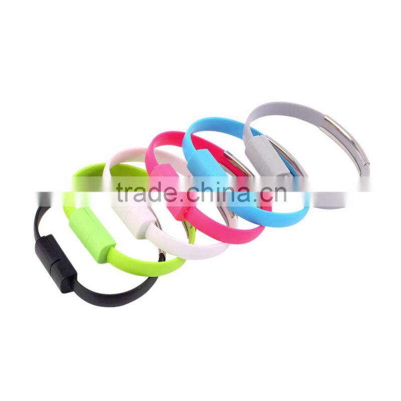Micro USB Cable Bracelet Data Charging Line Wristband For Android Cellphone