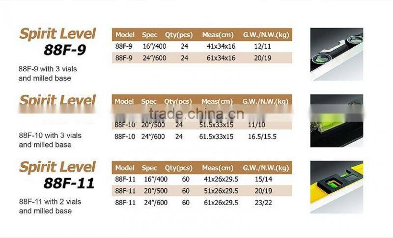 Magnetic spirit level with retractable hanging hook