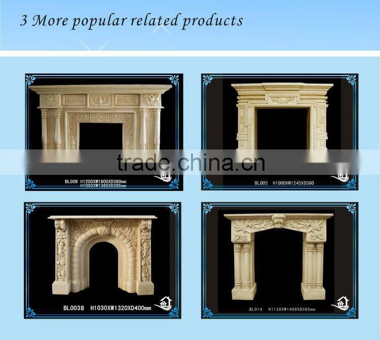 Traditional fake fireplace