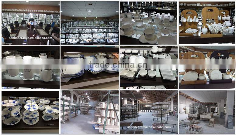 Unique shape white ceramic teapot coffee pot in stock